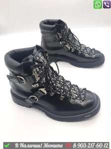 Ботинки Dior Explorer II кожаные черные