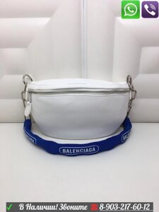 Поясная сумка Balenciaga Баленсиага барсетка на пояс Белый