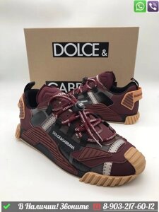 Кеды Dolce & Gabbana NS1 бордовые