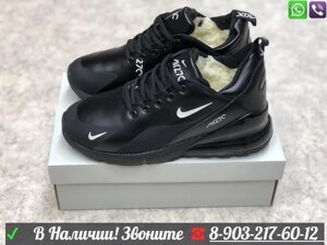 Зимние кроссовки Nike Air Max 270 черные