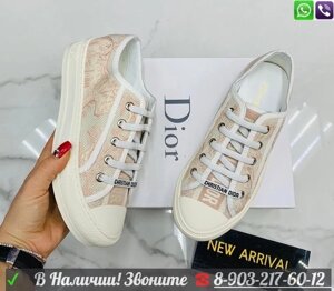 Кеды Christian Dior Walk n Dior с логотипом Розовый