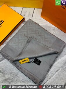 Платок Fendi с логотипом Черный