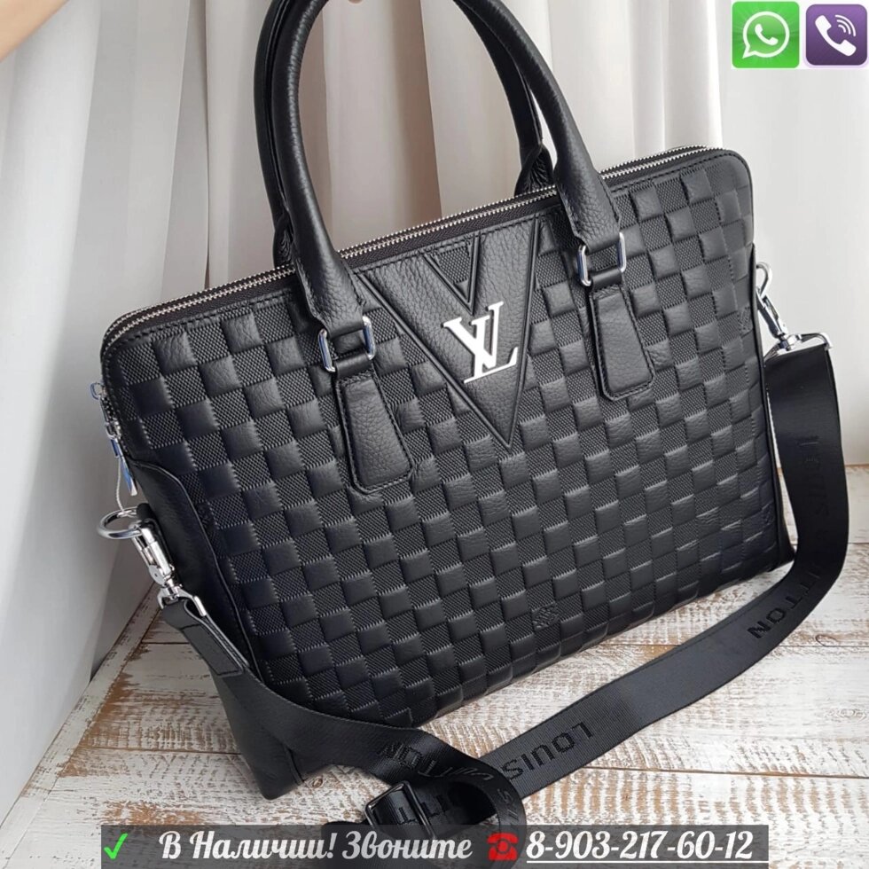 Портфель Louis Vuitton Avenue черный от компании Интернет Магазин брендовых сумок и обуви - фото 1