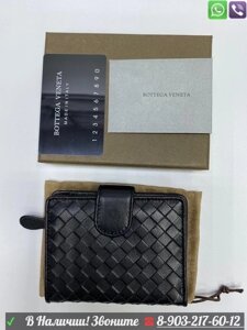 Портмоне Bottega Veneta кожа Бордовый