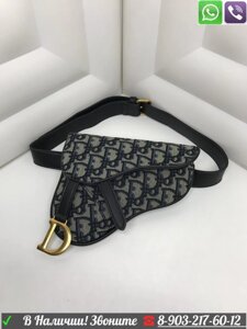 Поясная сумка Dior saddle mini 19 cm на пояс