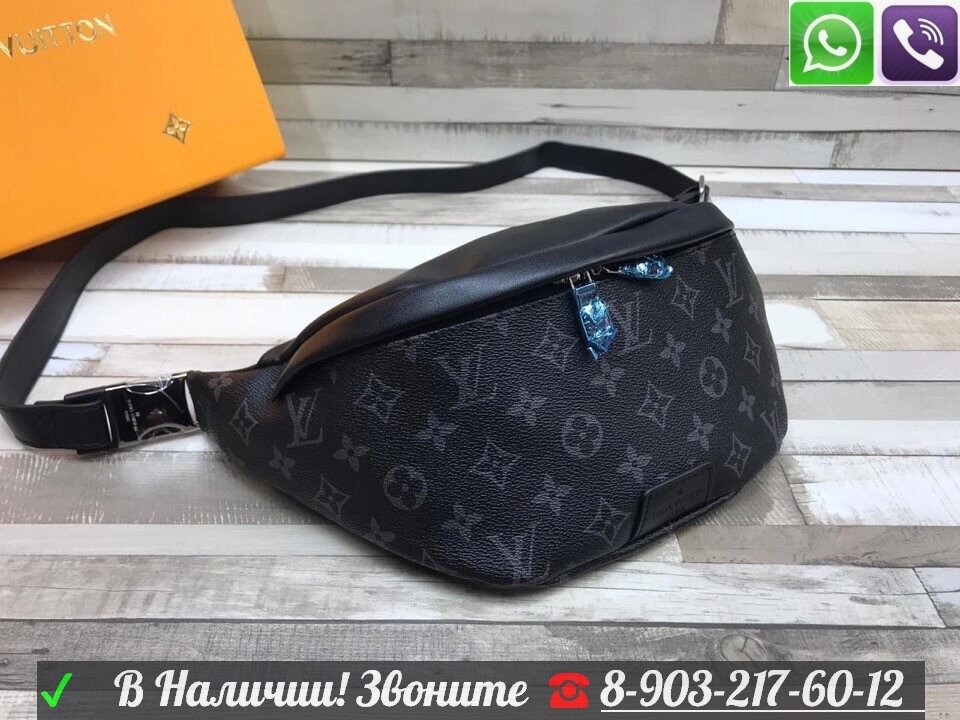 Поясная сумка Louis vuitton Bumbag Monogram Eclipse Для Мужчин от компании Интернет Магазин брендовых сумок и обуви - фото 1