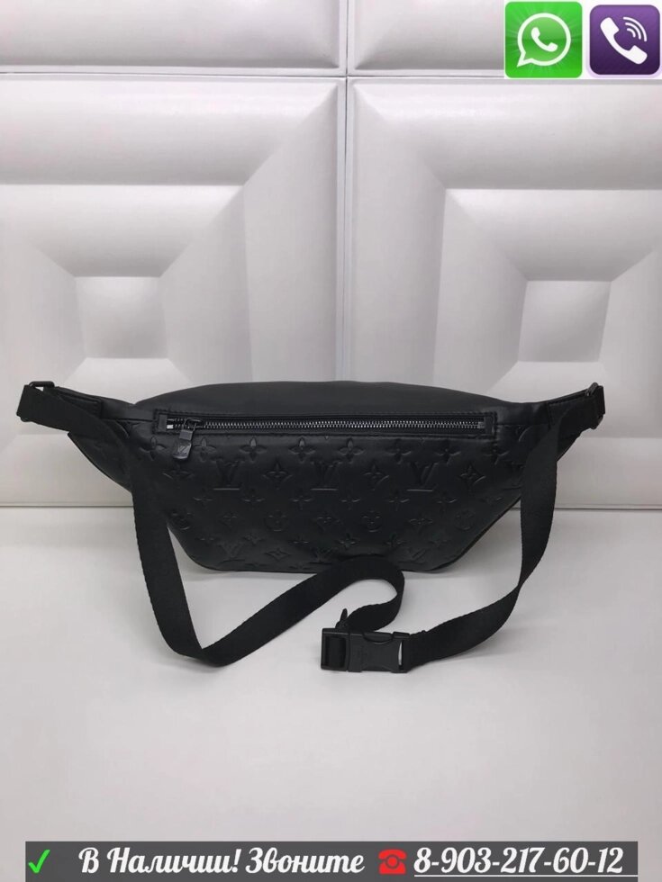 Поясная сумка Louis vuitton Discovery Bumbag Monogram Shadow Black от компании Интернет Магазин брендовых сумок и обуви - фото 1