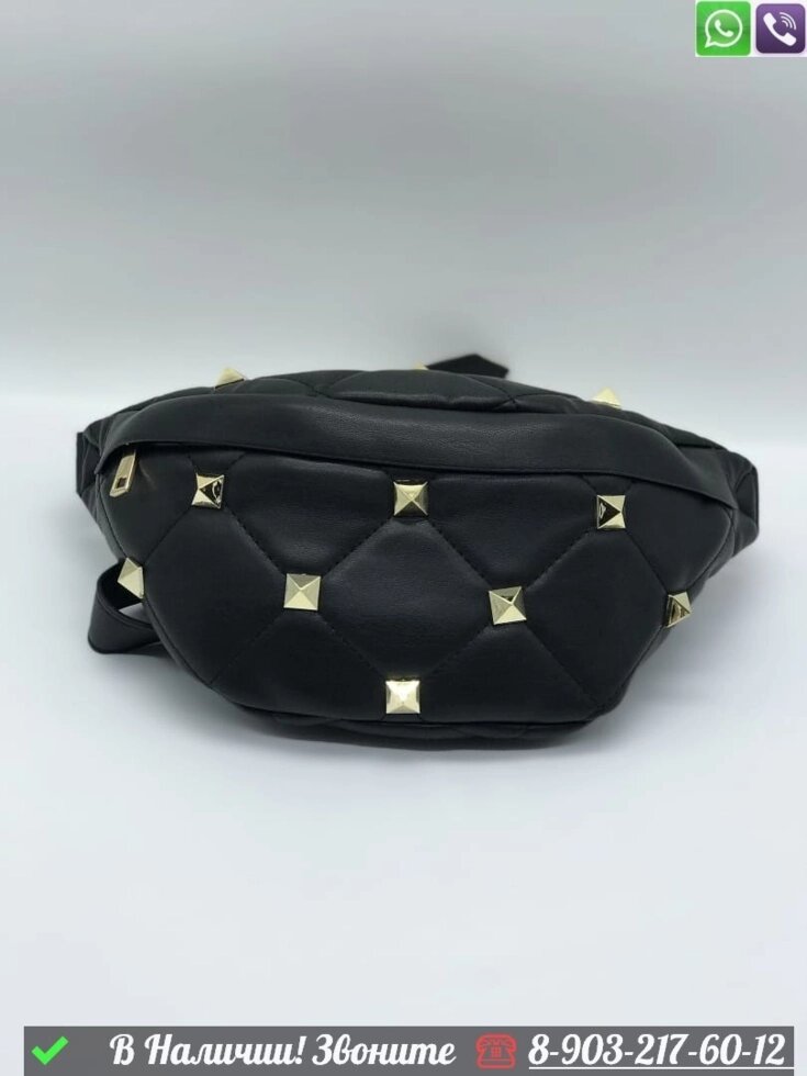 Поясная сумка Valentino Черный от компании Интернет Магазин брендовых сумок и обуви - фото 1