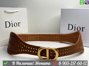 Ремень Christian Dior широкий Черный