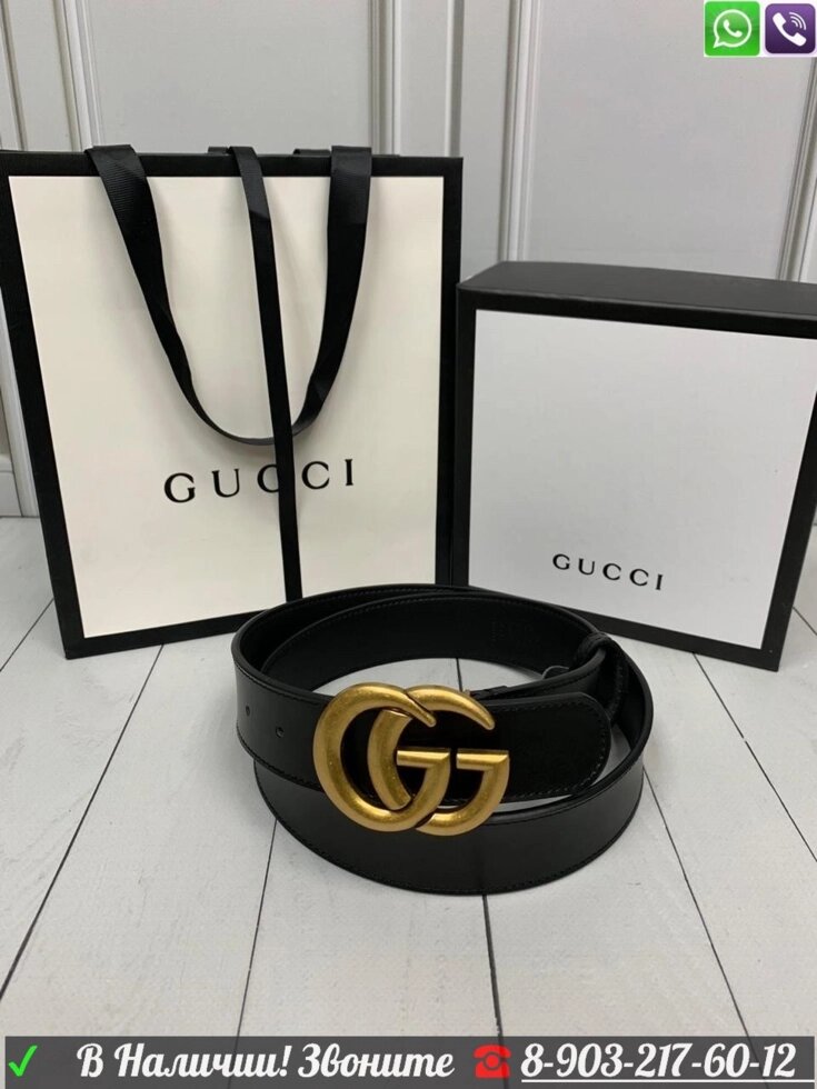 Ремень Gucci пояс от компании Интернет Магазин брендовых сумок и обуви - фото 1