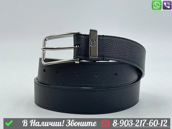 Ремень Louis Vuitton черный от компании Интернет Магазин брендовых сумок и обуви - фото 1