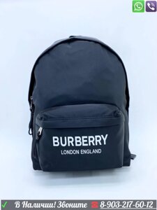 Рюкзак Burberry с надписью тканевый