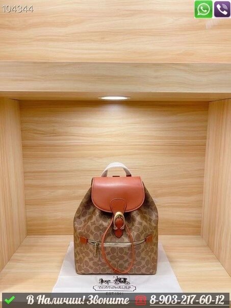 Рюкзак Coach Evie от компании Интернет Магазин брендовых сумок и обуви - фото 1