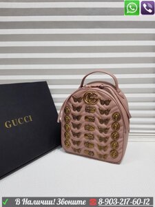 Рюкзак Gucci Marmont Gucci Гучи Animal Studs Пудровый