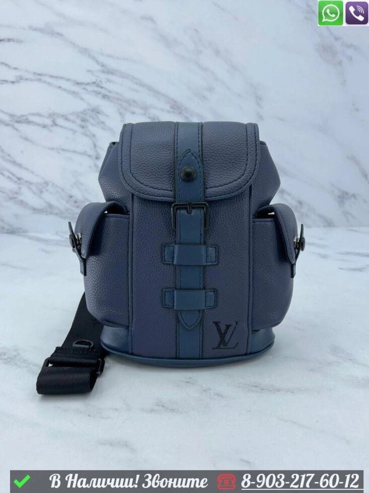 Рюкзак Louis Vuitton кожаный от компании Интернет Магазин брендовых сумок и обуви - фото 1