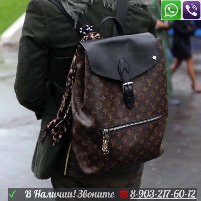 Рюкзак Louis Vuitton Monogram Macassar Palk Луи Витон коричневый от компании Интернет Магазин брендовых сумок и обуви - фото 1
