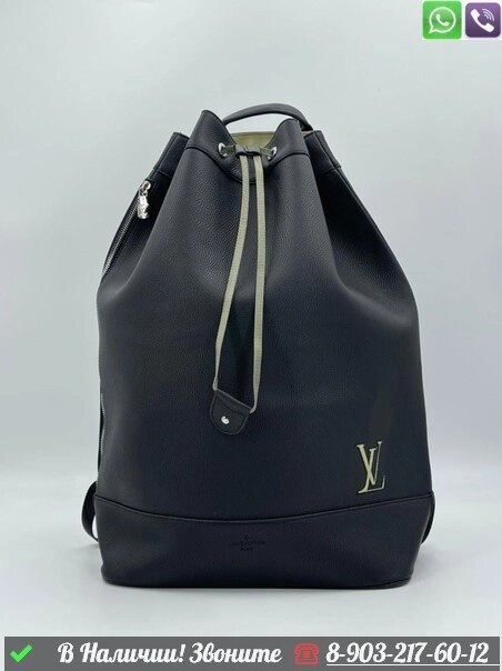 Рюкзак Louis Vuitton Tote черный от компании Интернет Магазин брендовых сумок и обуви - фото 1