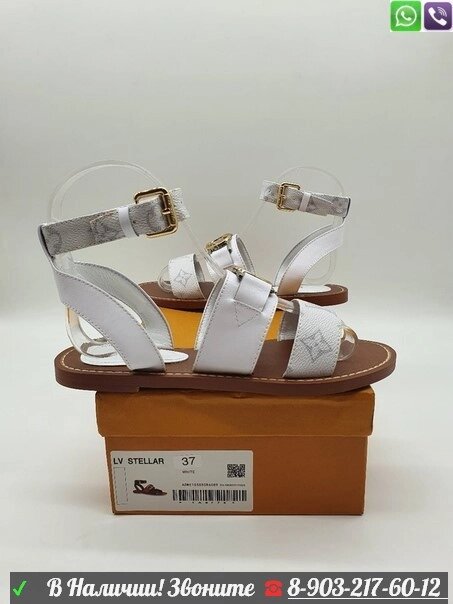 Сандалии ACADEMY Louis Vuitton луи Виттон от компании Интернет Магазин брендовых сумок и обуви - фото 1