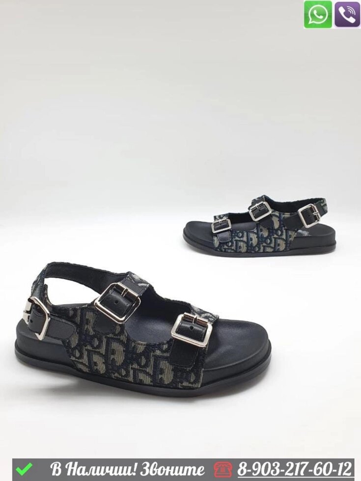 Сандалии Dior тканевые от компании Интернет Магазин брендовых сумок и обуви - фото 1