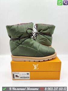 Сапоги Louis Vuitton Pillow дутики Ботинки, Зеленый