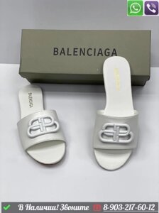 Шлепанцы Balenciaga Oval Бежевый