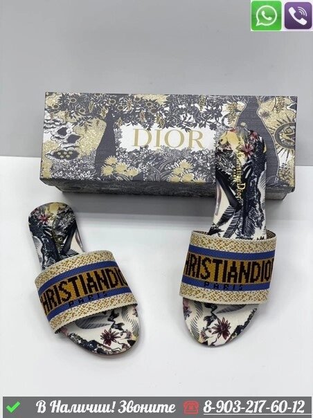 Шлепанцы Dior тапочки летние от компании Интернет Магазин брендовых сумок и обуви - фото 1