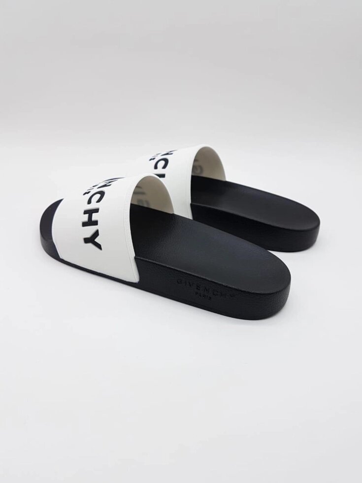 Шлепанцы Givenchy резиновые Черный от компании Интернет Магазин брендовых сумок и обуви - фото 1