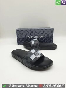 Шлепанцы Louis Vuitton черные