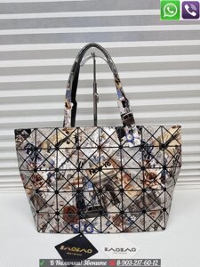 Сумка Bao Bao Prism Issey Tote Бао Бао пластик натуральная кожа, Бежевый Желтый