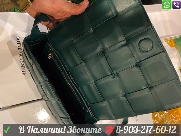 Сумка Bottega Veneta Padded Cassette Зеленый от компании Интернет Магазин брендовых сумок и обуви - фото 1