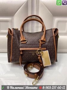 Сумка Carine Michael Kors Extra Small Logo Crossbody Коричневый Синий