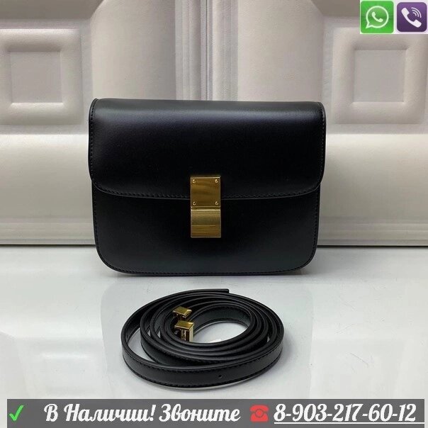 Сумка Celine матовый клатч Черный от компании Интернет Магазин брендовых сумок и обуви - фото 1