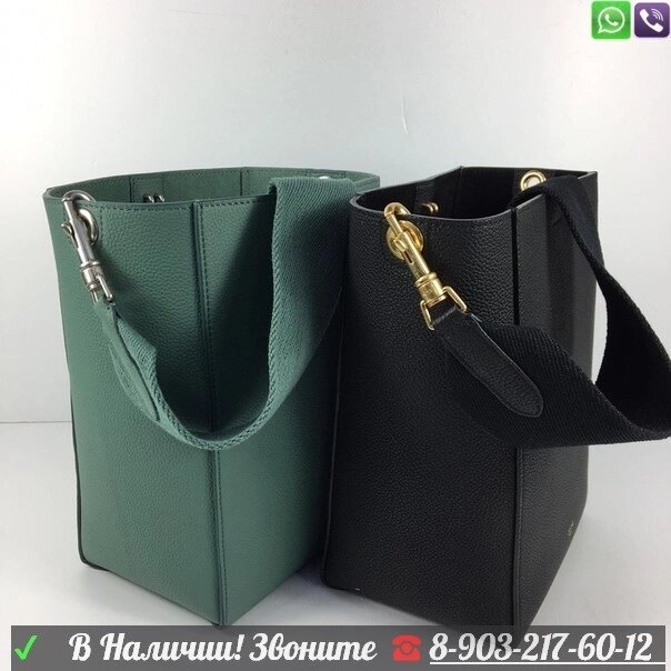 Сумка Celine Sangle Bucket Зеленый от компании Интернет Магазин брендовых сумок и обуви - фото 1