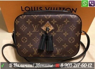 Сумка черная Louis Vuitton Saintogne от компании Интернет Магазин брендовых сумок и обуви - фото 1