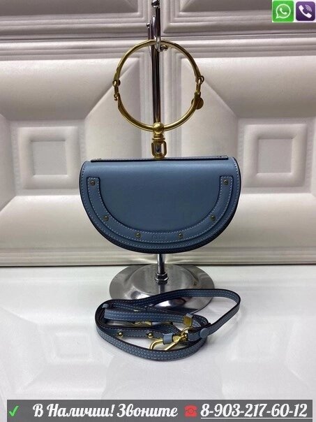 Сумка Chloe Nile Minaudière Голубой от компании Интернет Магазин брендовых сумок и обуви - фото 1