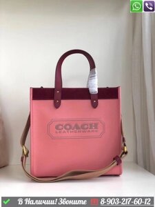 Сумка Coach Field тканевая Белый