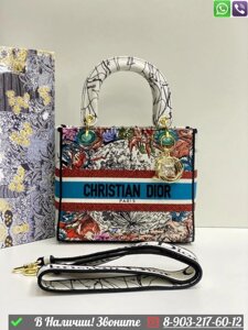 Сумка Dior Dlite с рисунком