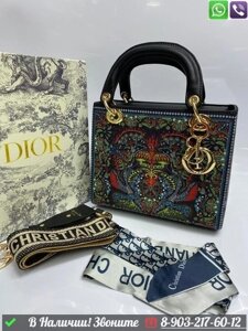 Сумка Dior Lady D Lite тканевая Белый