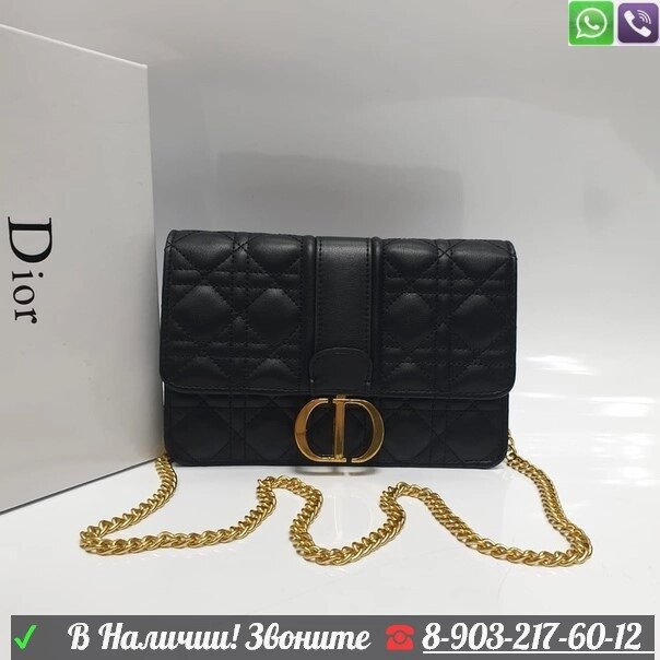 Сумка Dior Montaigne стеганная на цепочке от компании Интернет Магазин брендовых сумок и обуви - фото 1