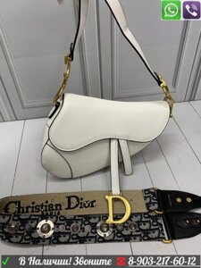 Сумка Dior saddle CD  Диор седло клатч Красный