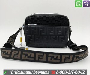 Сумка FENDI messenger Фенди через плечо черная