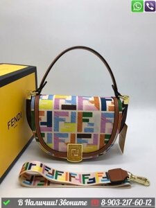 Сумка Fendi Moonlight тканевая Синий