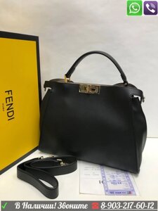 Сумка Fendi Peekaboo Iconicа Серый