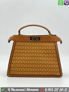 Сумка Fendi Peekaboo Isseu Medium Черный