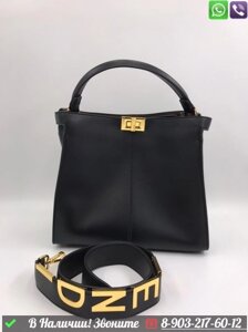 Сумка Fendi Peekaboo X Lite черная