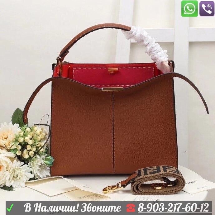 Сумка Fendi Peekaboo X Lite от компании Интернет Магазин брендовых сумок и обуви - фото 1