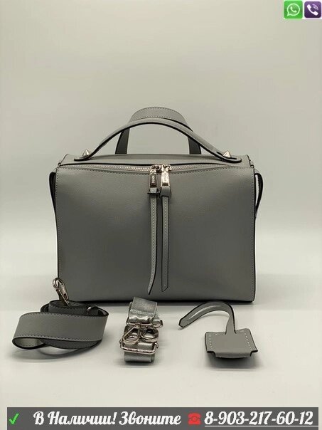 Сумка Fendi Roma Фенди Кожаная от компании Интернет Магазин брендовых сумок и обуви - фото 1