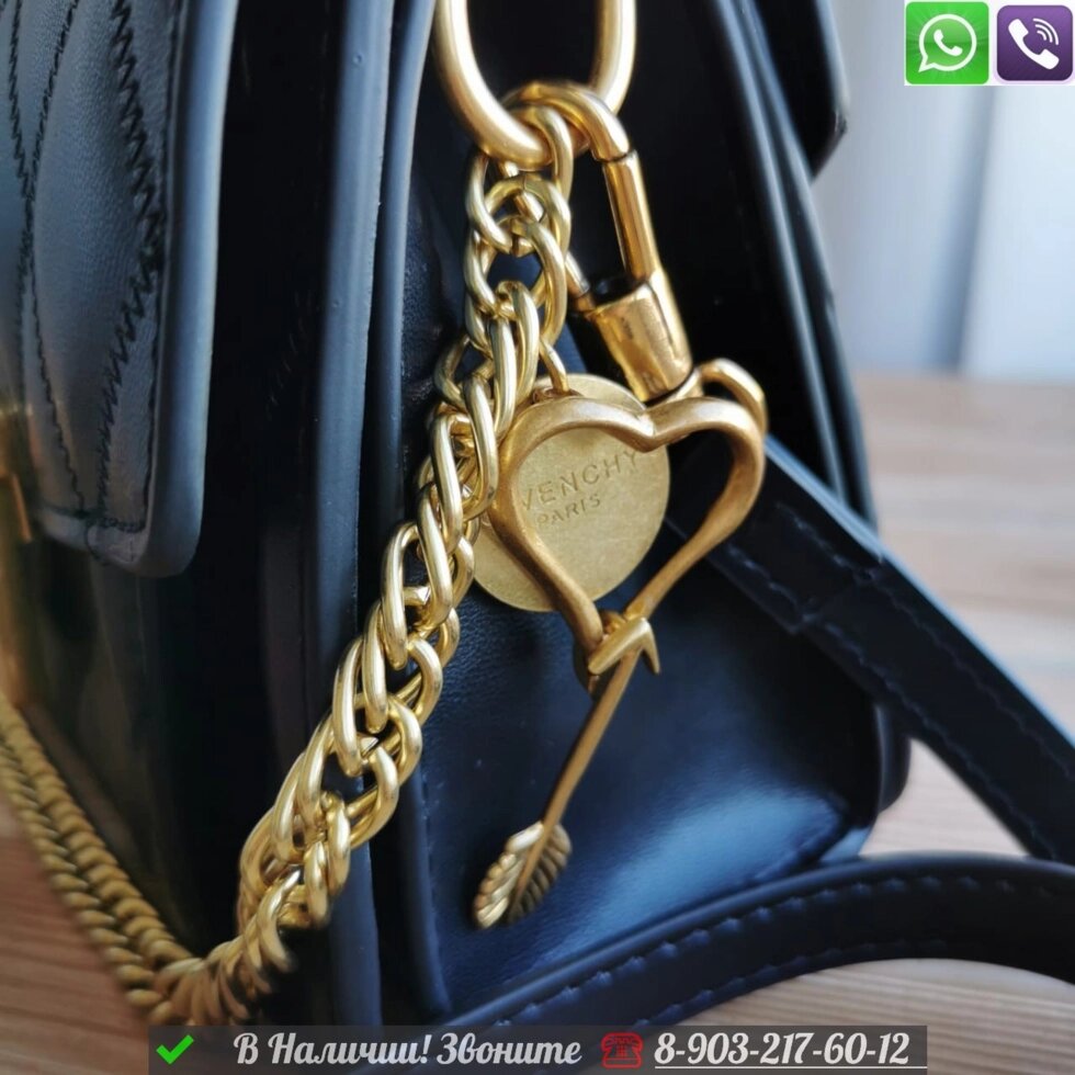 Сумка Givenchy GV3 черная от компании Интернет Магазин брендовых сумок и обуви - фото 1