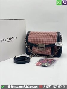 Сумка Givenchy GV3 с тканевой вставкой Белый