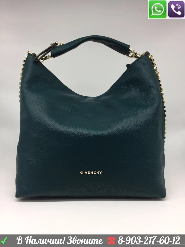 Сумка Givenchy Hobo Живанши Шоппер Большая Зеленый от компании Интернет Магазин брендовых сумок и обуви - фото 1